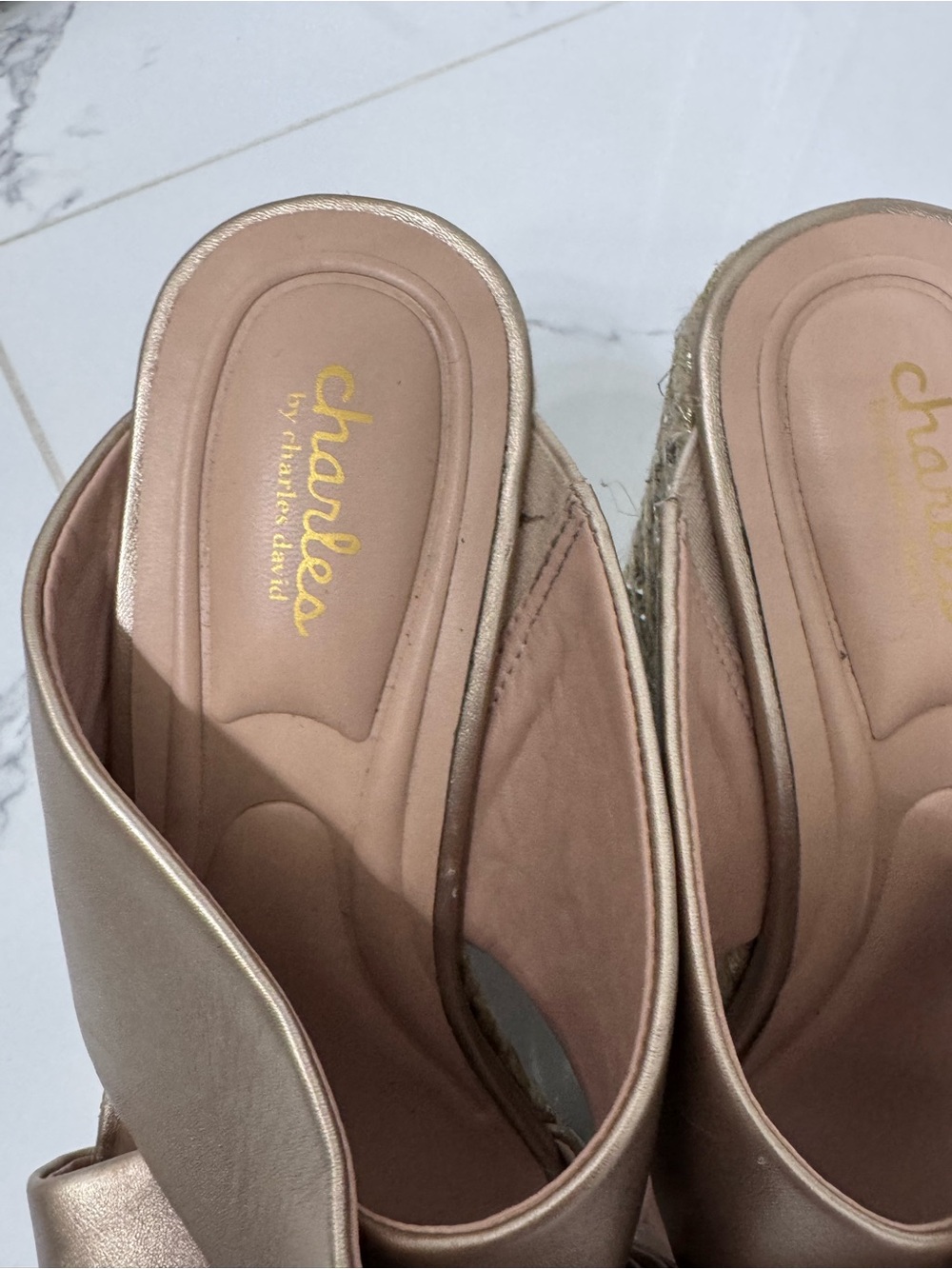 Gold Rhinestone Heels Size 9! - Picture 4 of 6